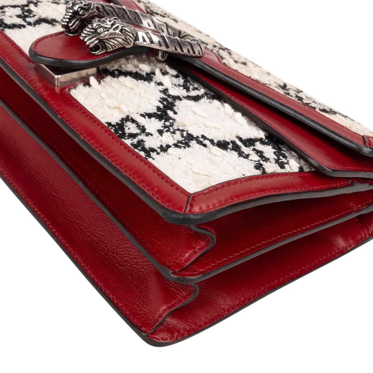 Gucci Gucci GG Tweed Monogram Dionysus Shoulder Bag Wit