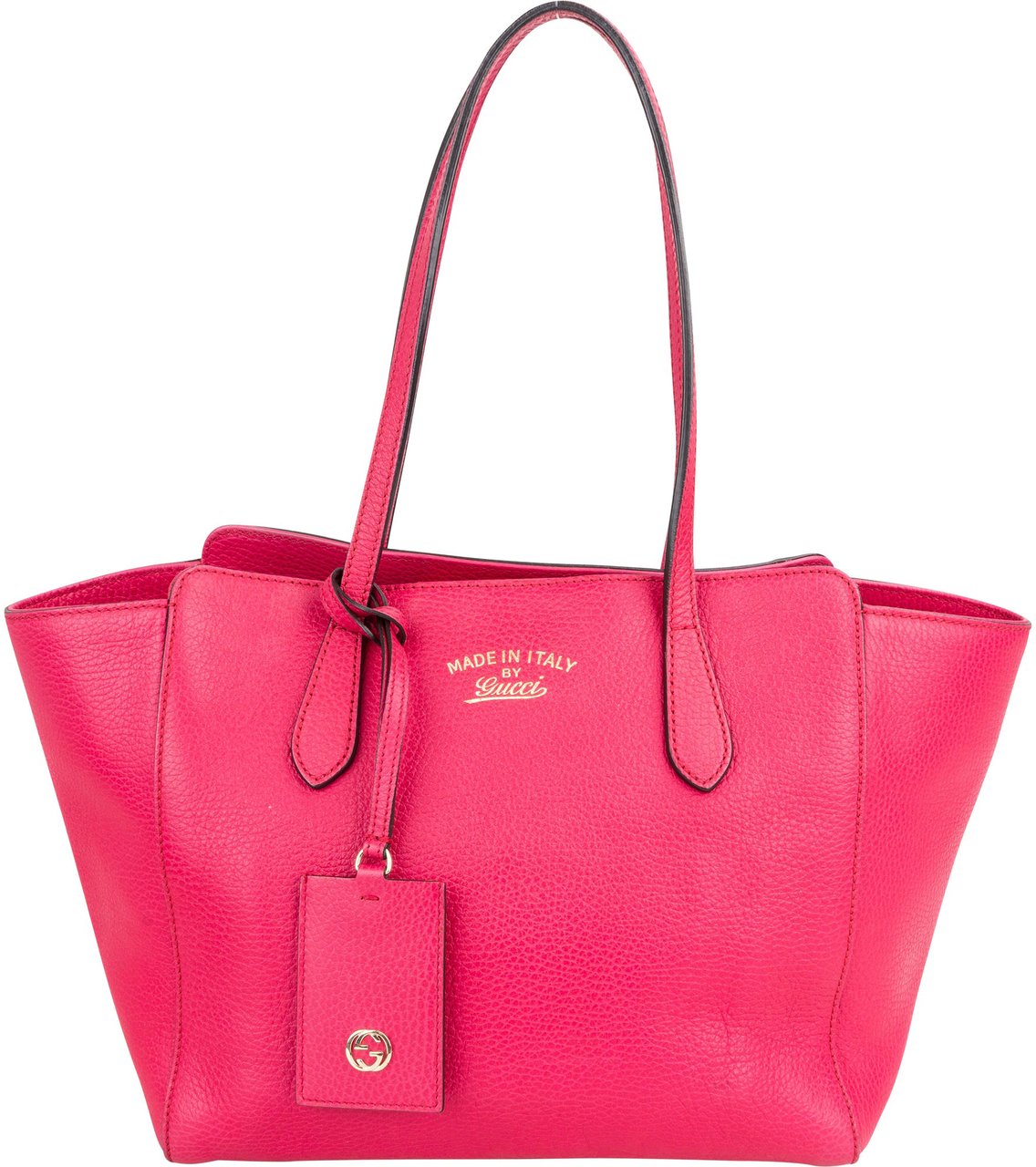 Gucci Gucci Pink Leather Swing Handbag Rood