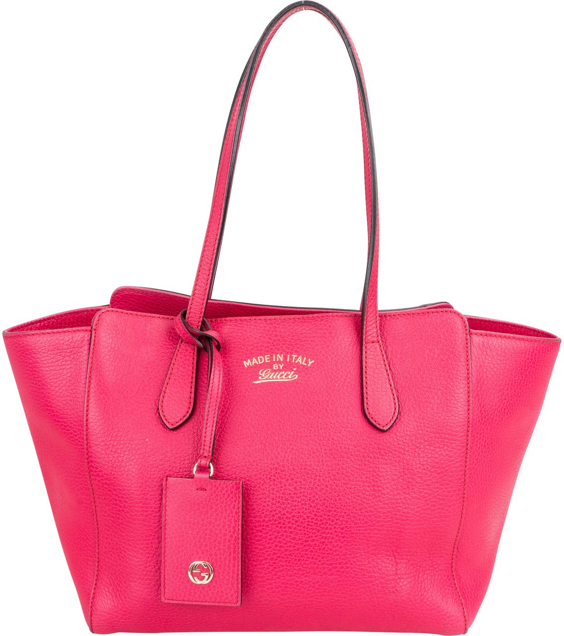 Gucci Gucci Pink Leather Swing Handbag Rood