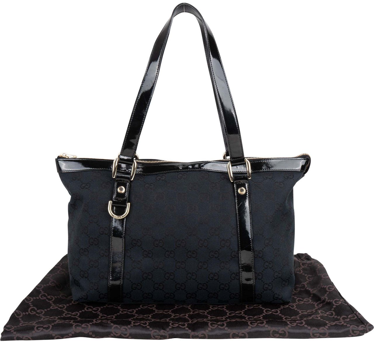 Gucci GG Monogram Abbey Handbag Zwart