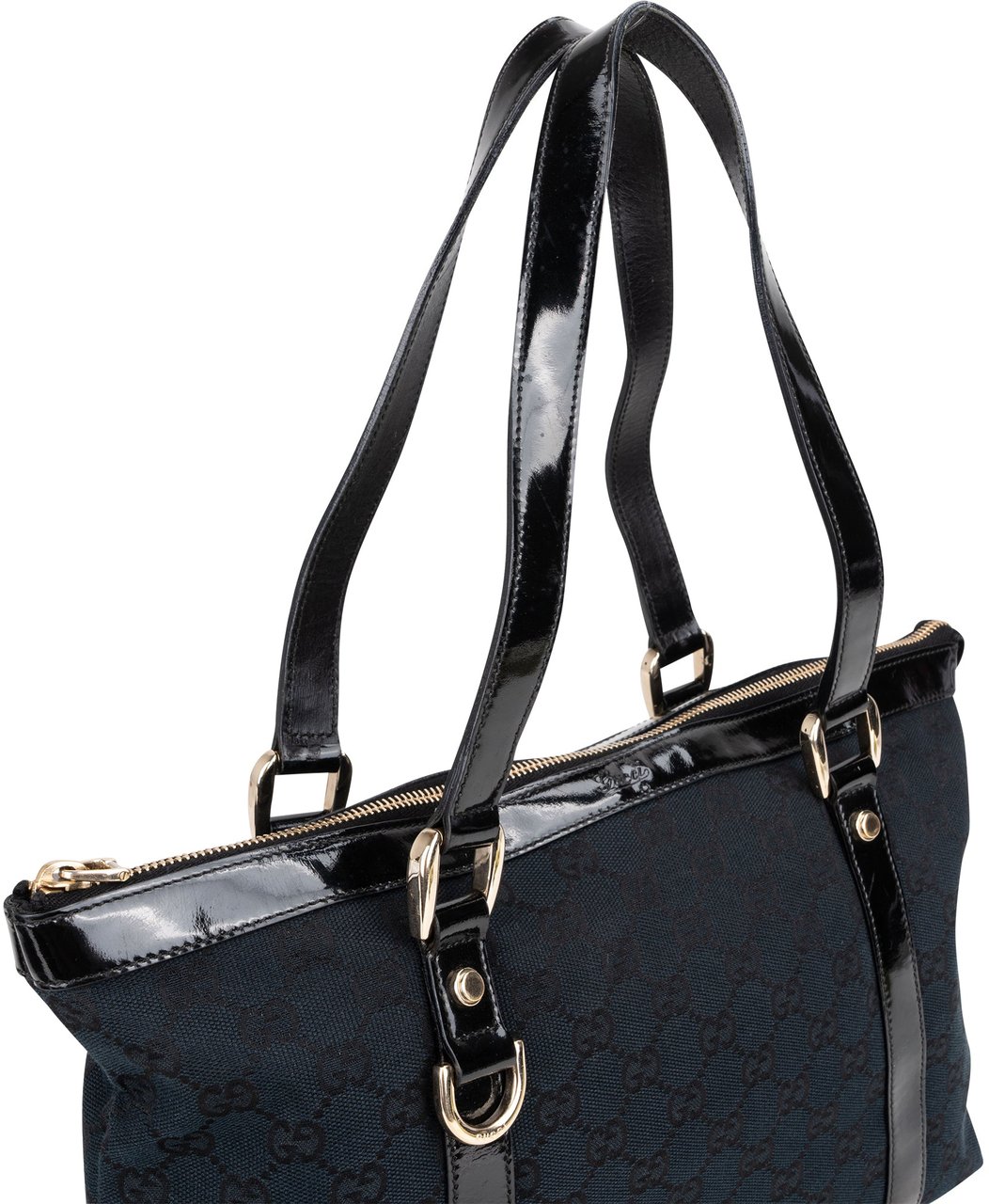 Gucci Gucci GG Monogram Abbey Handbag Zwart