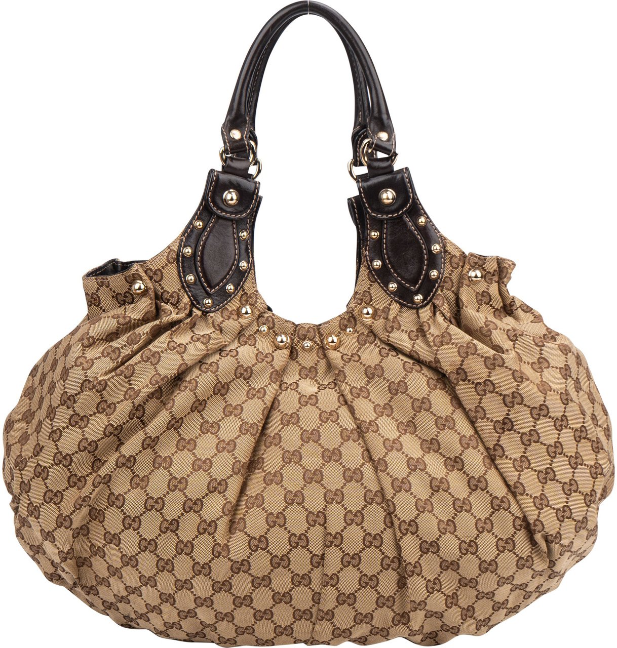 Gucci Gucci GG Monogram Pelham Handbag Bruin