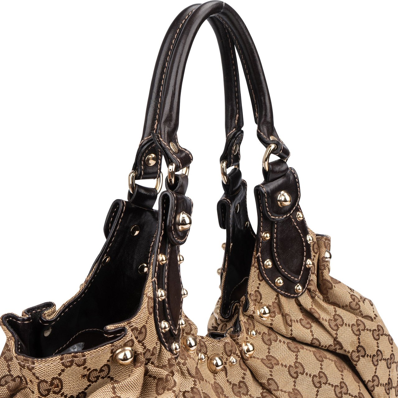 Gucci Gucci GG Monogram Pelham Handbag Bruin