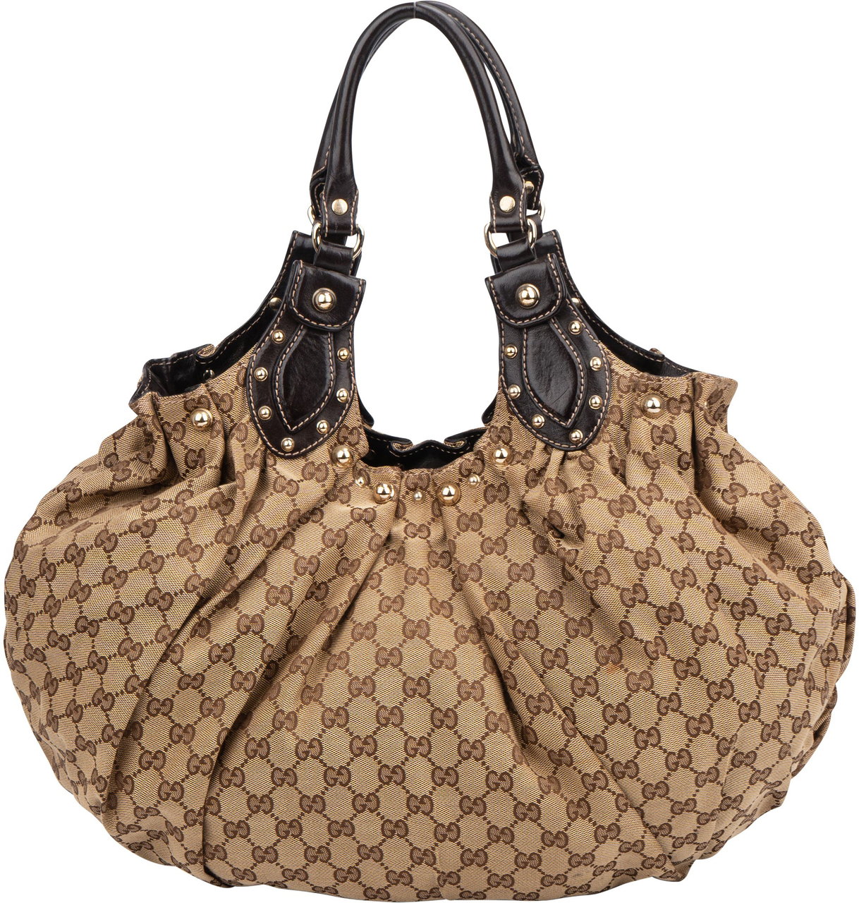 Gucci Gucci GG Monogram Pelham Handbag Bruin