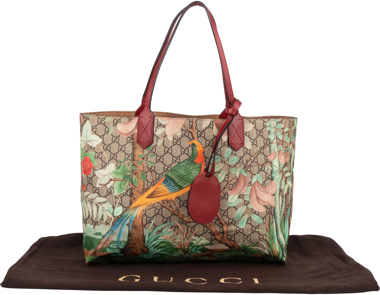 Gucci Gucci Limited Tian GG Monogram Handbag Bruin