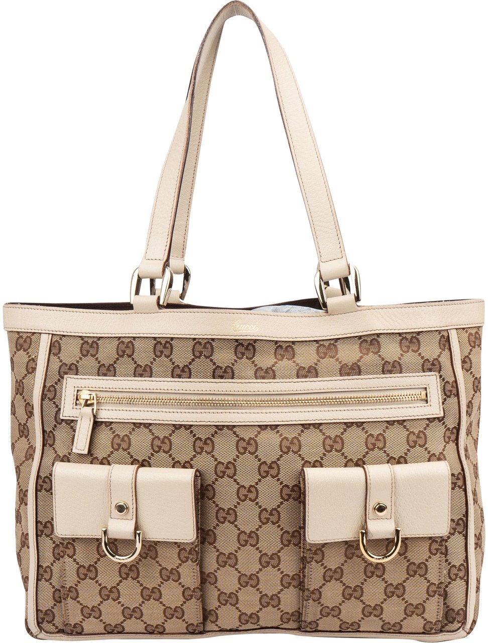 Gucci Gucci GG Monogram Abbey Handbag Bruin