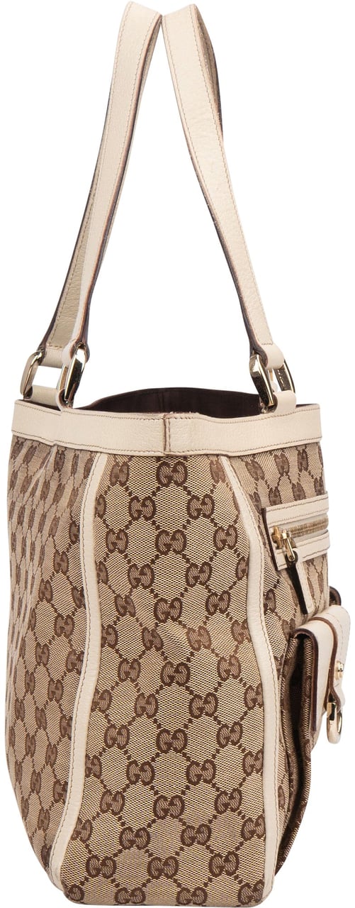 Gucci Gucci GG Monogram Abbey Handbag Bruin