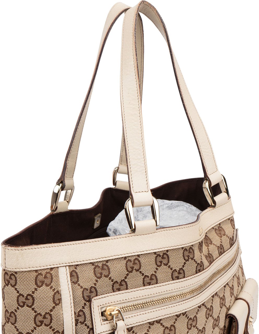 Gucci Gucci GG Monogram Abbey Handbag Bruin