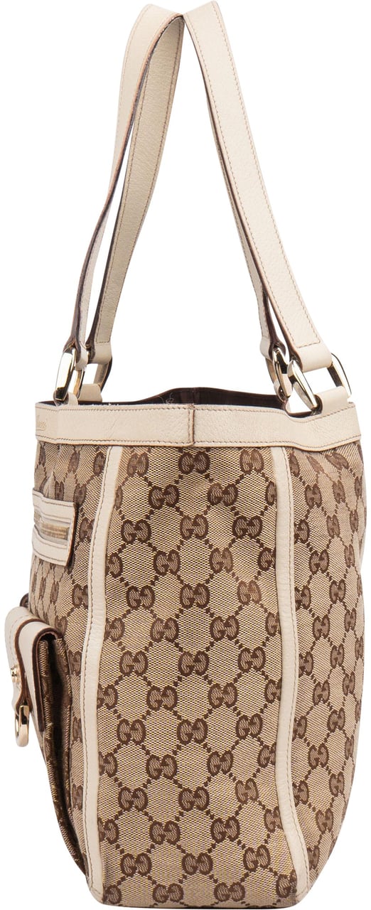 Gucci Gucci GG Monogram Abbey Handbag Bruin