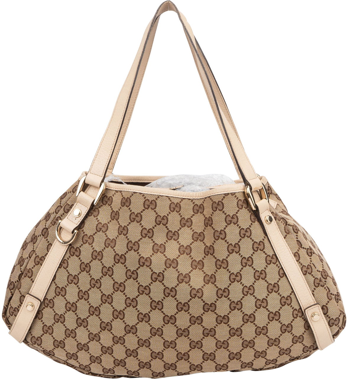 Gucci Gucci GG Monogram Abbey Handbag Bruin