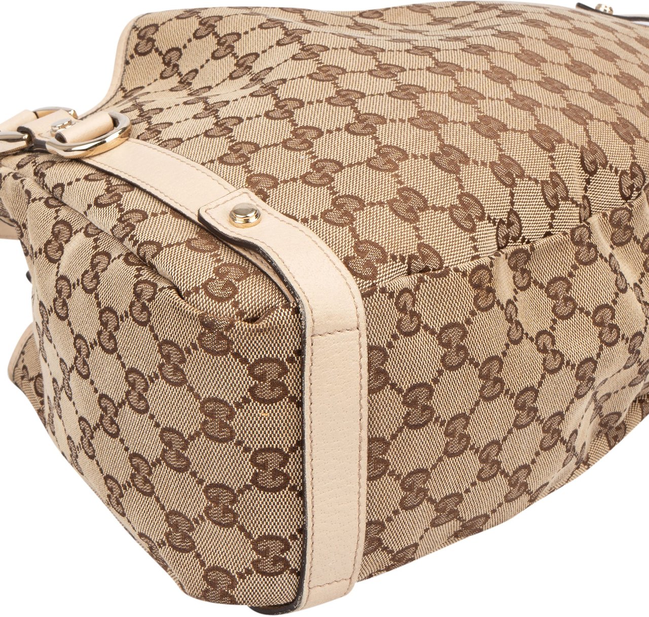 Gucci Gucci GG Monogram Abbey Handbag Bruin