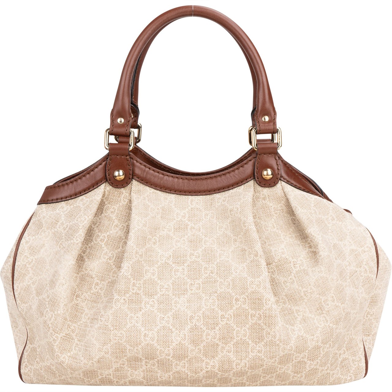 Gucci Gucci GG Monogram Sukey Handbag Bruin