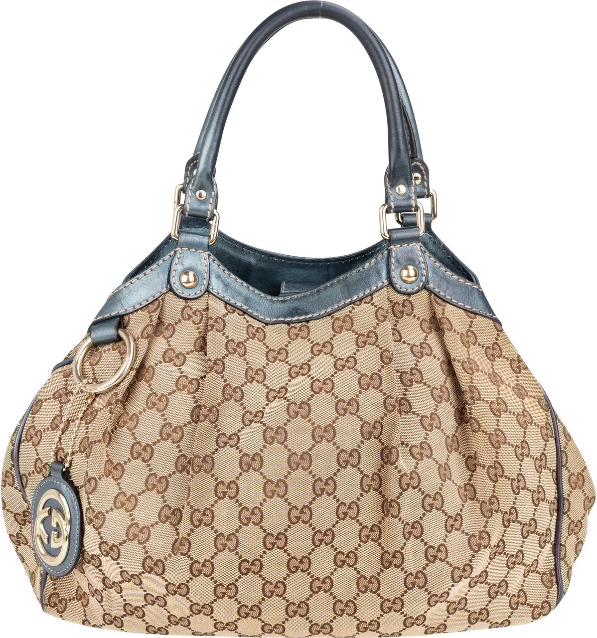 Gucci Gucci GG Monogram Sukey Handbag Bruin