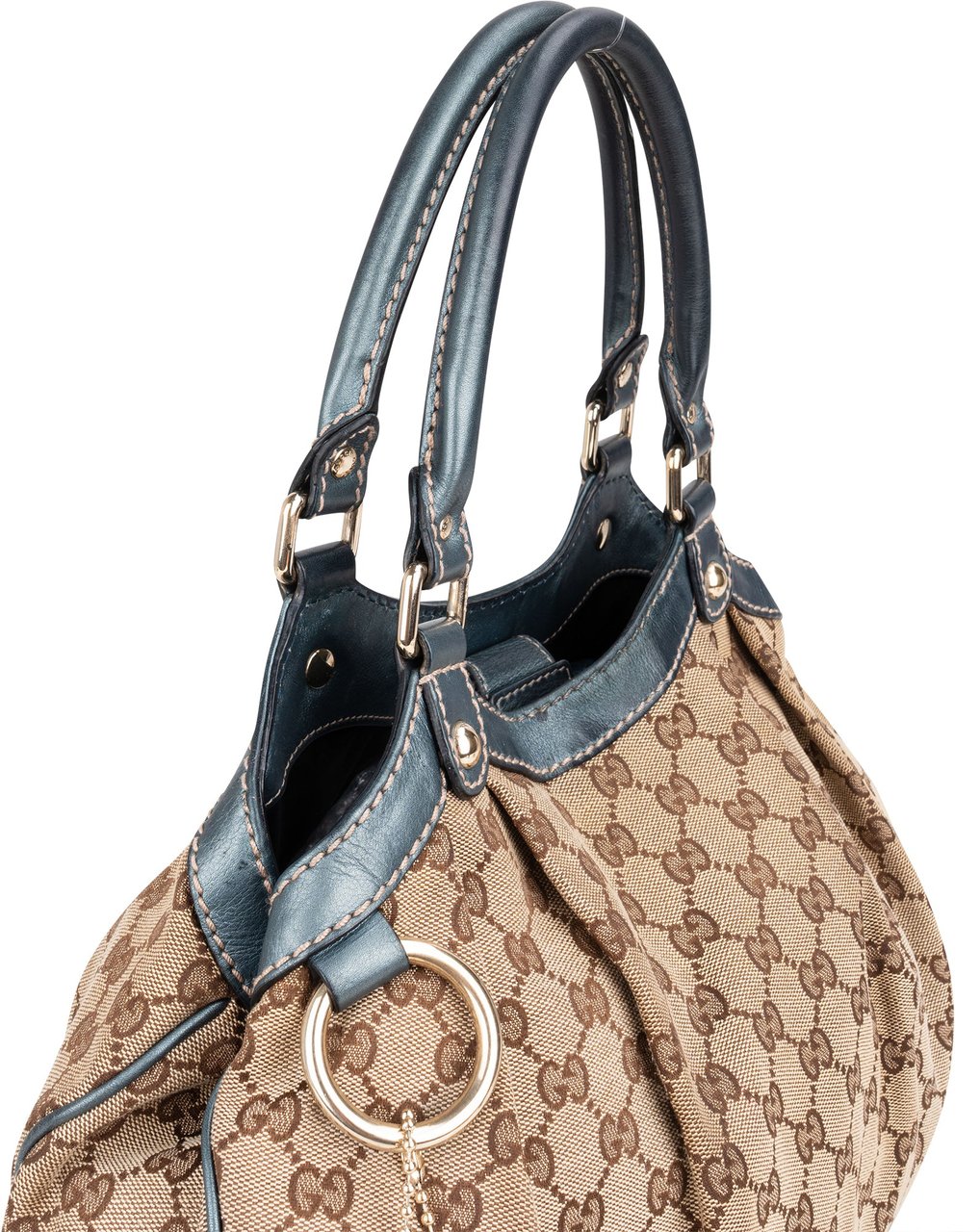 Gucci Gucci GG Monogram Sukey Handbag Bruin