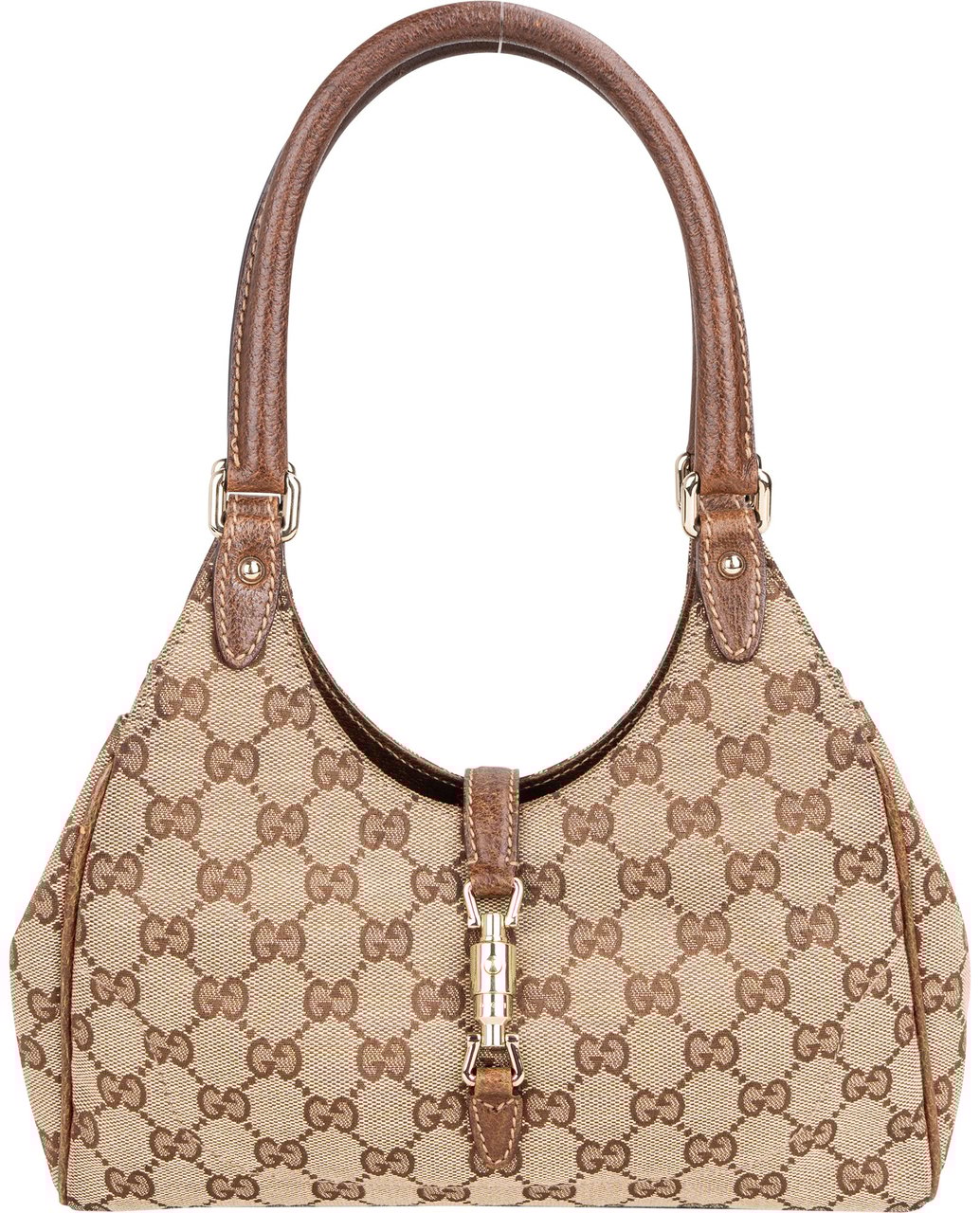 Gucci Gucci GG Monogram Jackie Handbag Bruin