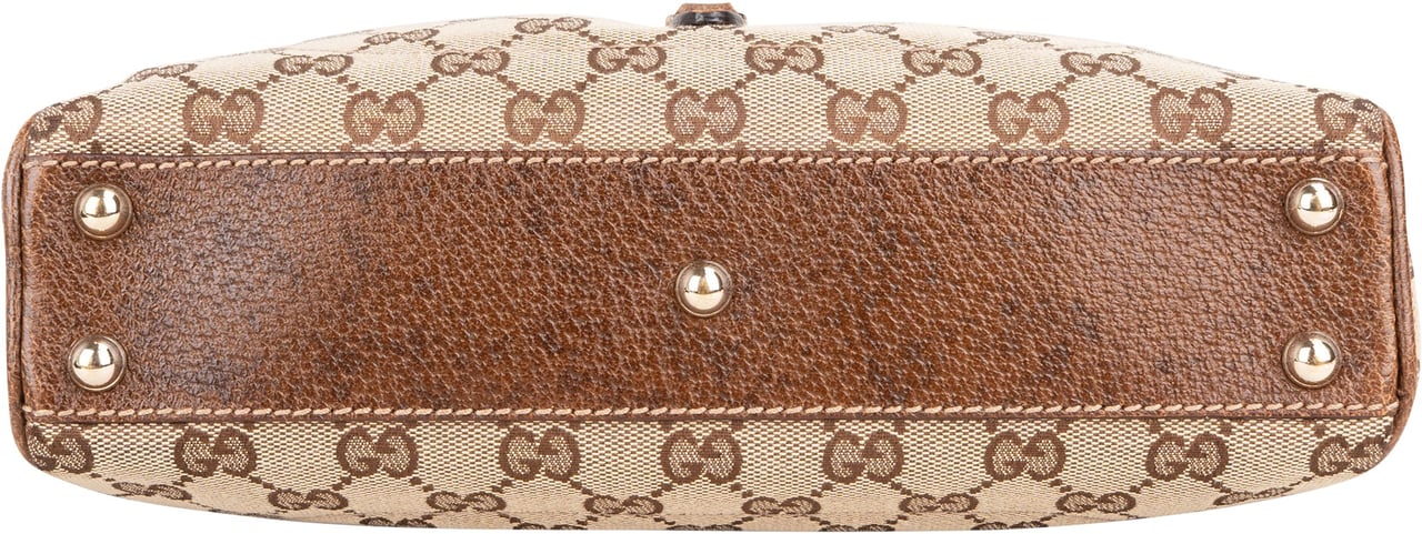 Gucci Gucci GG Monogram Jackie Handbag Bruin