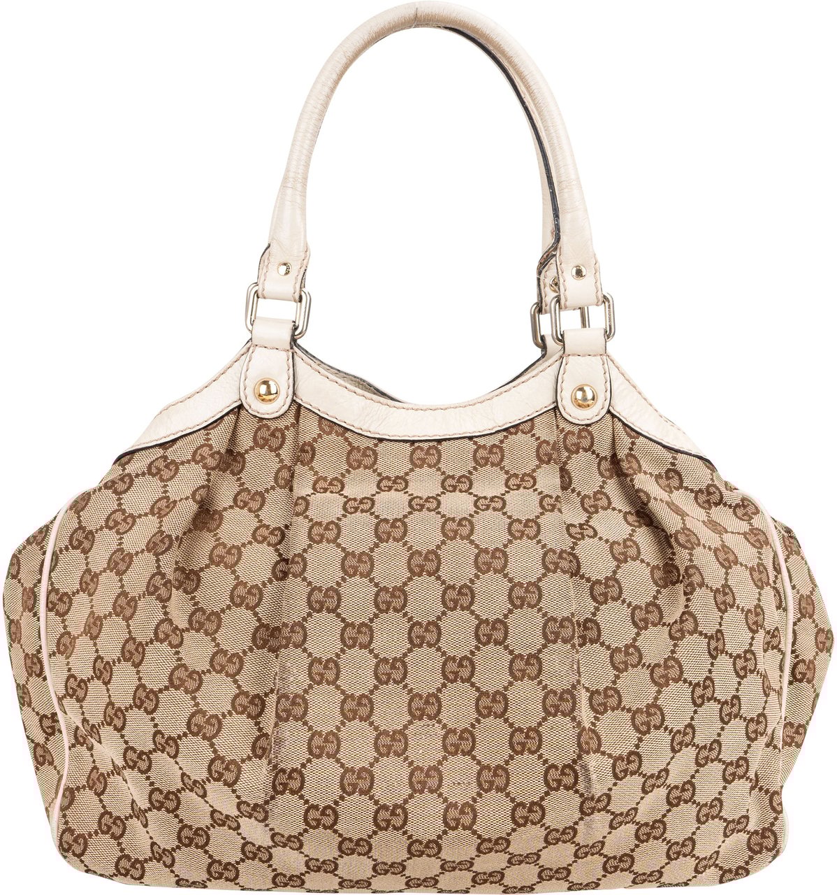 Gucci Gucci GG Monogram Sukey Handbag Bruin