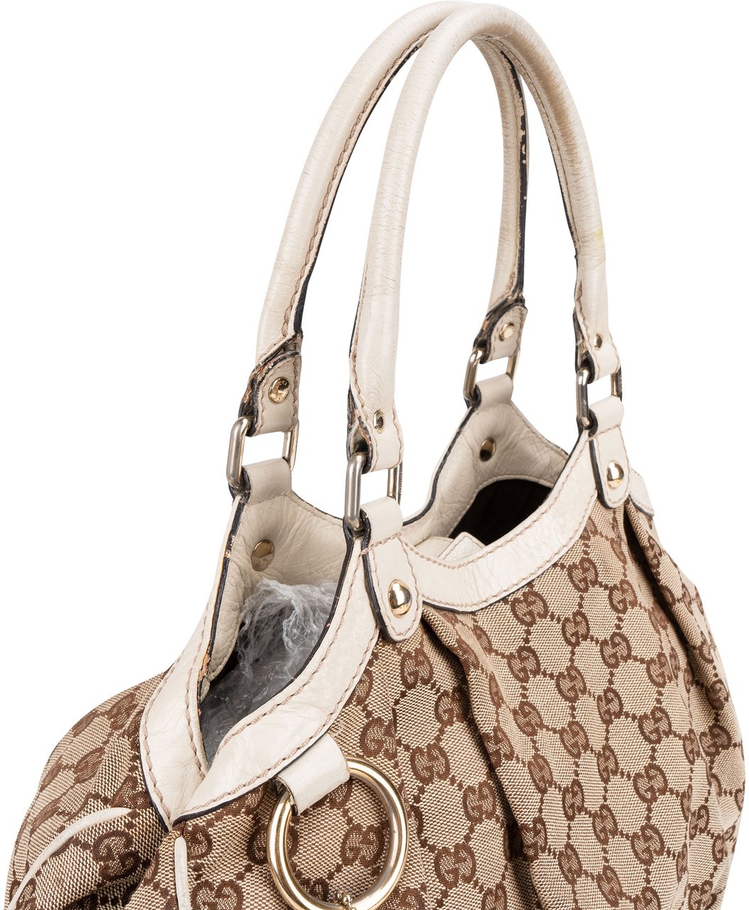 Gucci Gucci GG Monogram Sukey Handbag Bruin