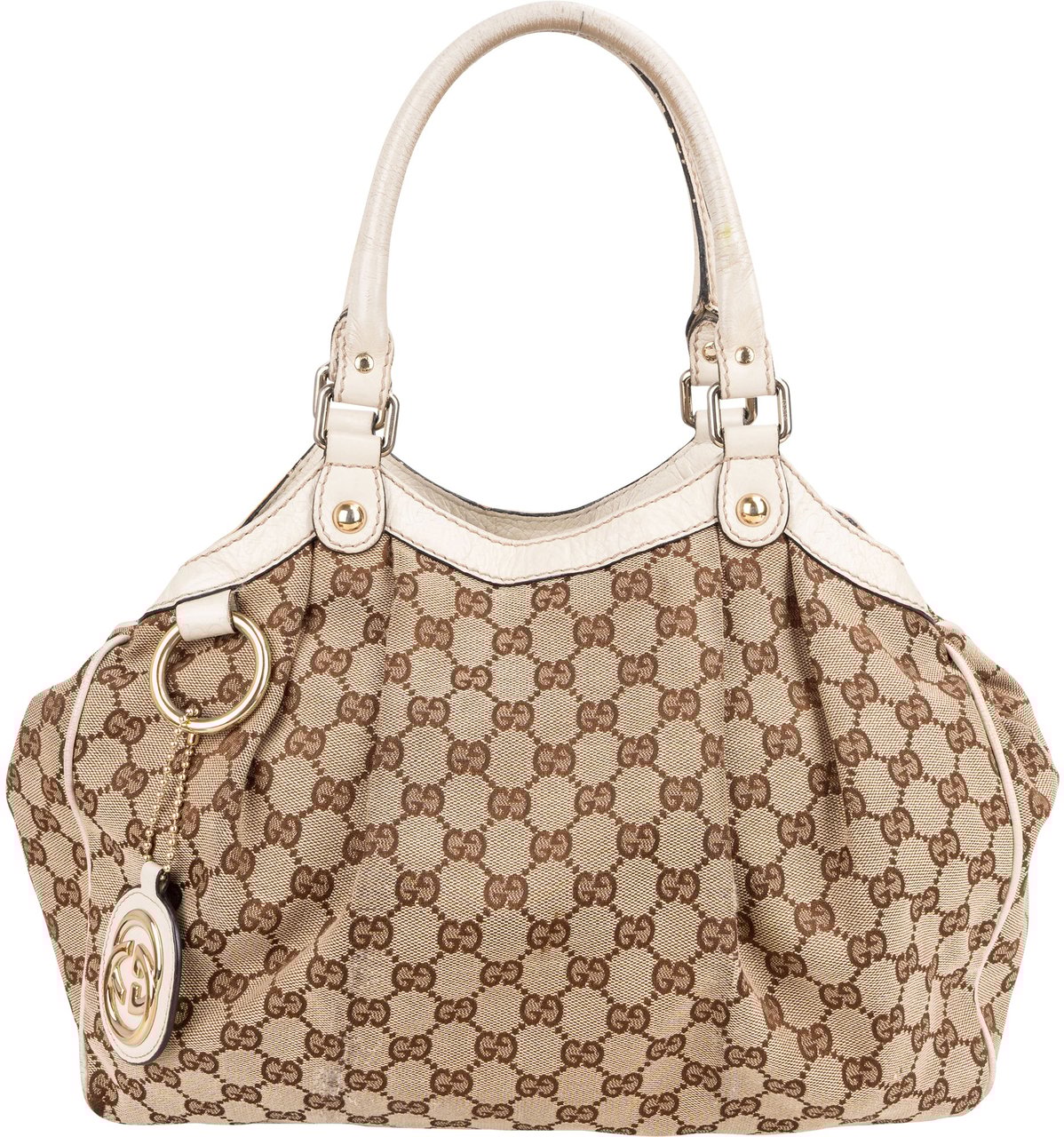 Gucci Gucci GG Monogram Sukey Handbag Bruin