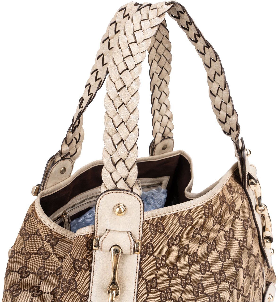 Gucci Gucci GG Monogram Pelham Handbag Bruin