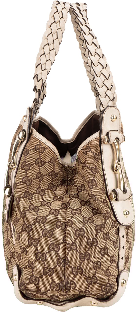 Gucci Gucci GG Monogram Pelham Handbag Bruin