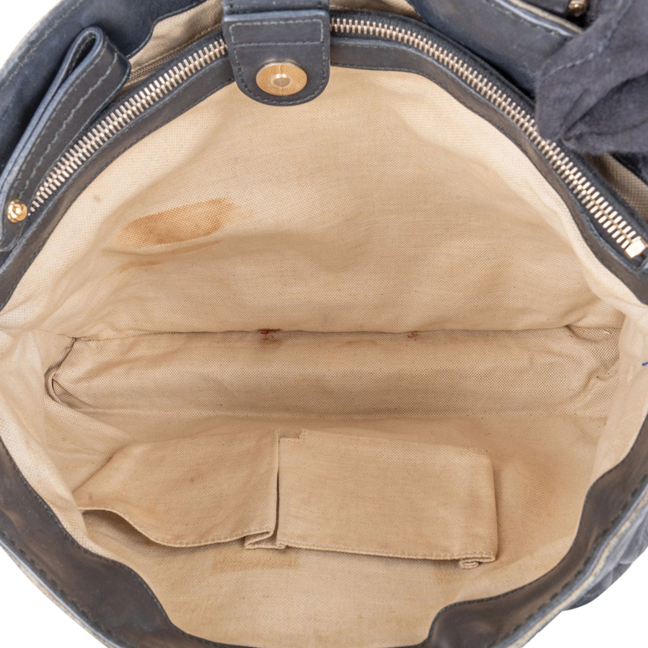 Gucci Gucci Leather GG Monogram Sukey Handbag Zwart