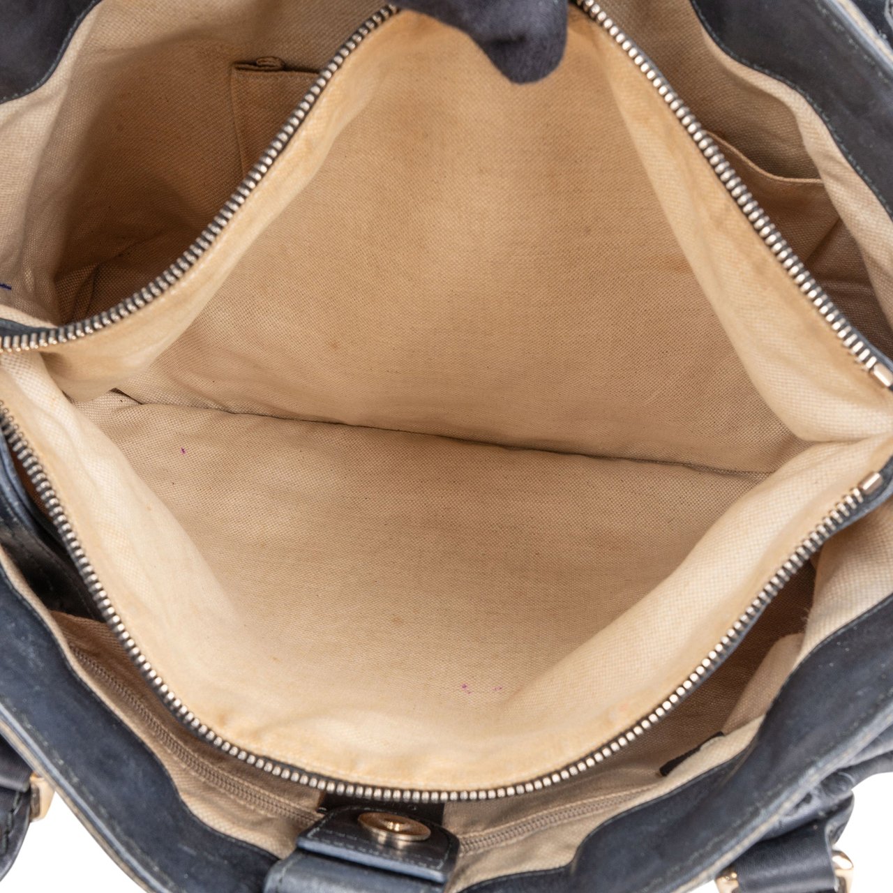 Gucci Gucci Leather GG Monogram Sukey Handbag Zwart