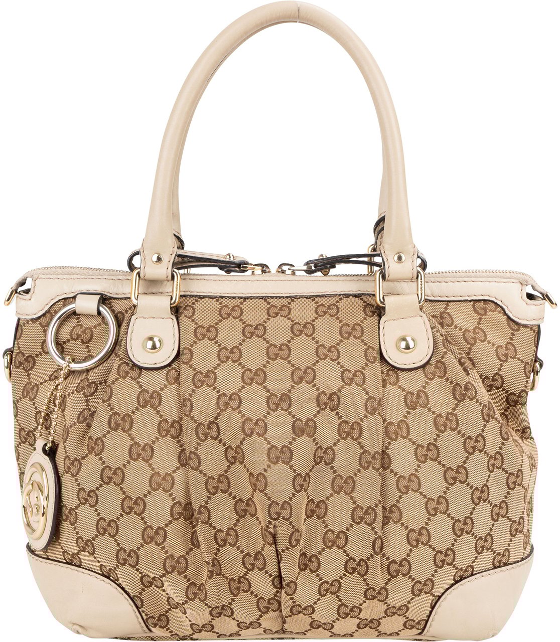Gucci Gucci GG Monogram Sukey Handbag Bruin