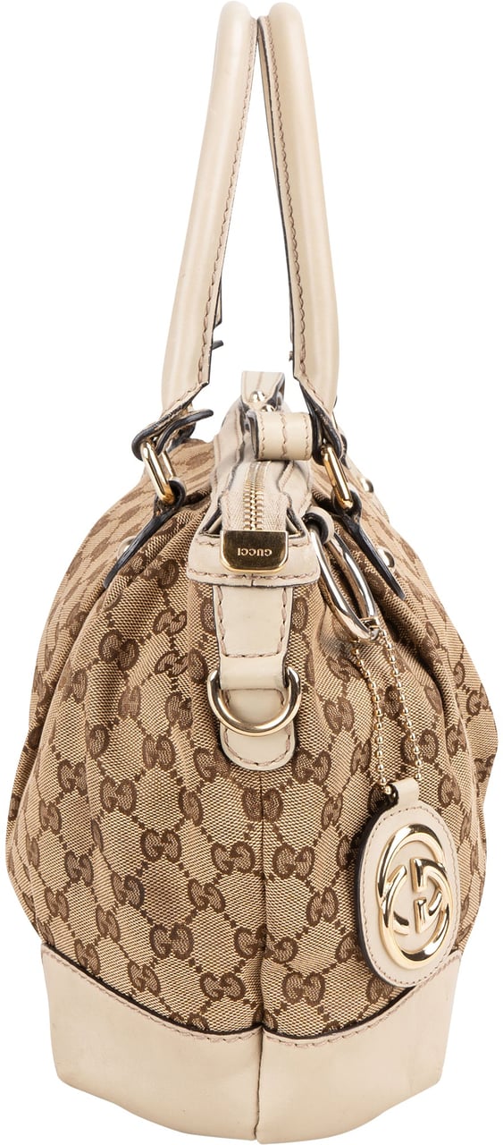 Gucci Gucci GG Monogram Sukey Handbag Bruin
