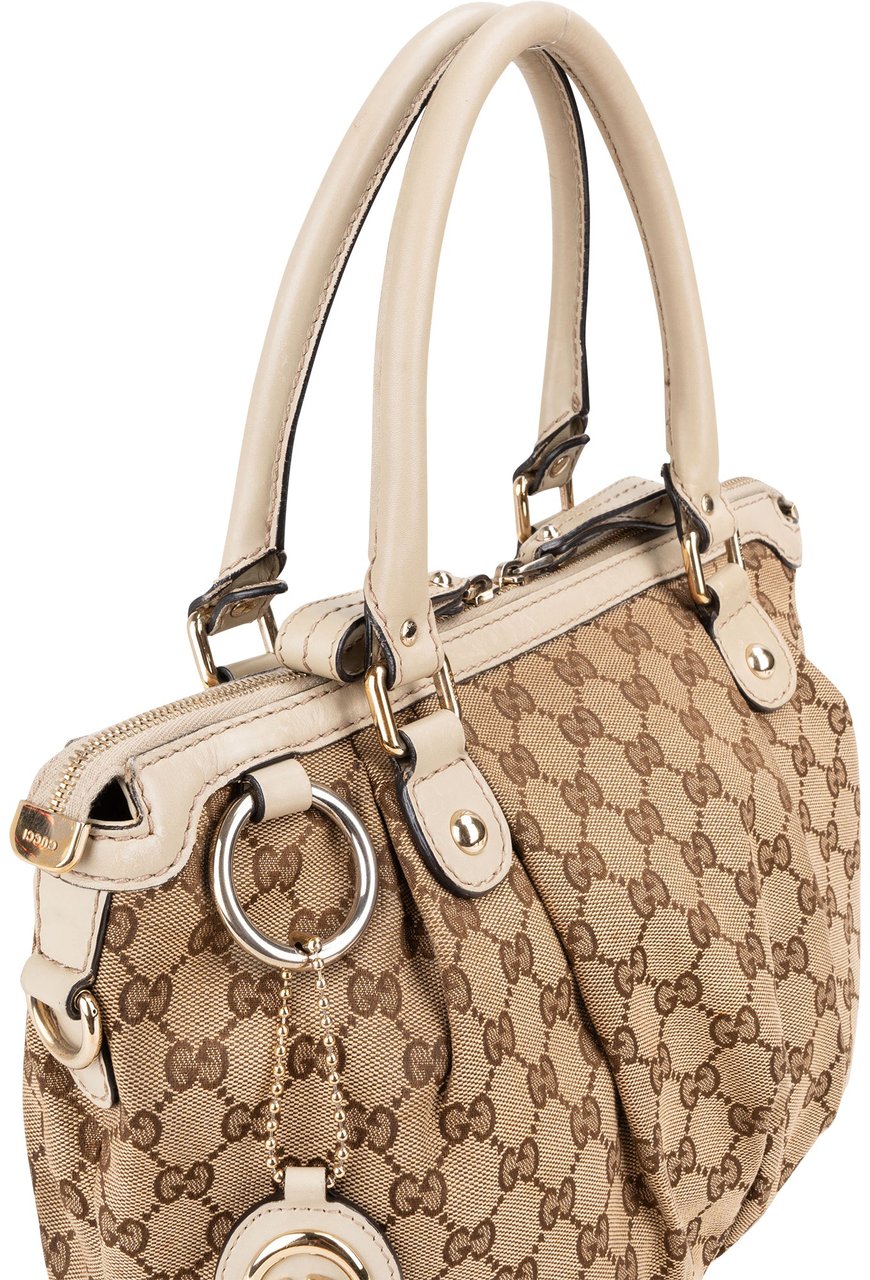 Gucci Gucci GG Monogram Sukey Handbag Bruin