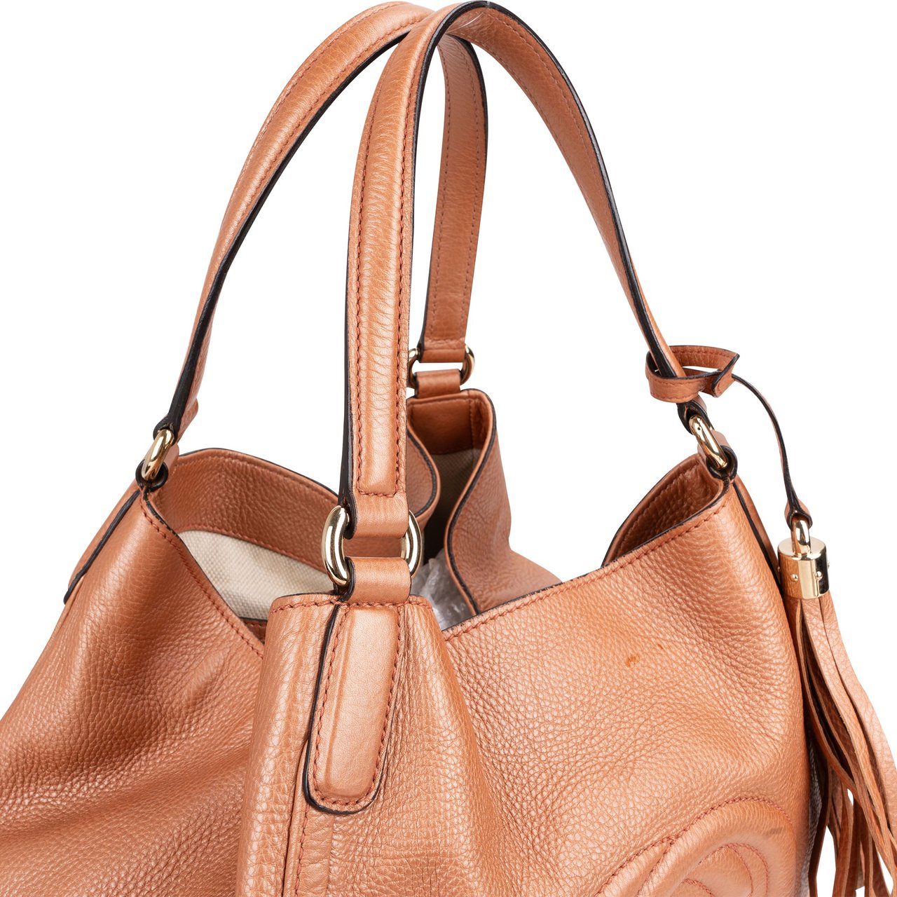 Gucci Gucci Leather GG Soho Handbag Divers