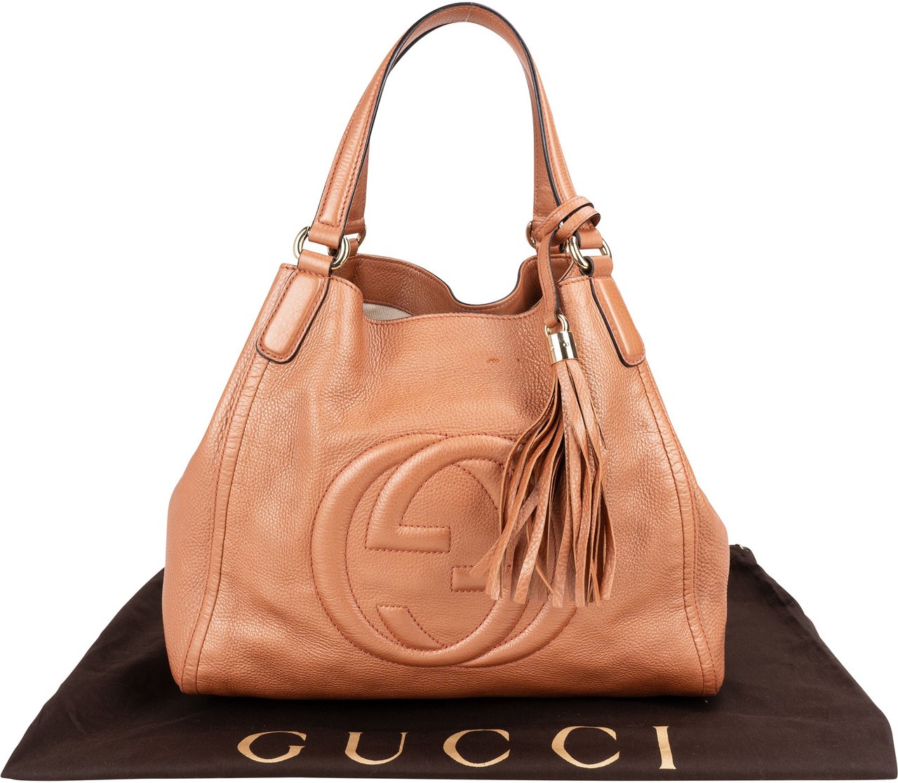 Gucci Gucci Leather GG Soho Handbag Divers