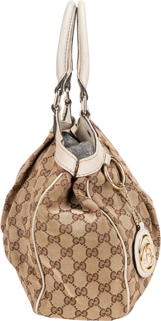 Gucci Gucci GG Monogram Sukey Handbag Bruin