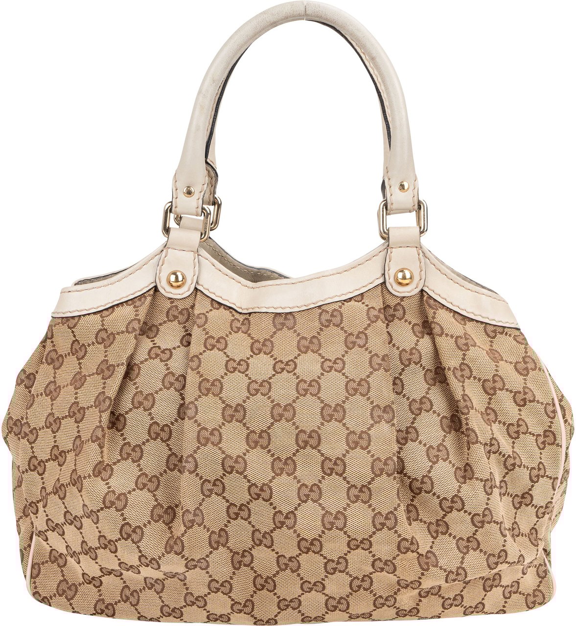 Gucci Gucci GG Monogram Sukey Handbag Bruin