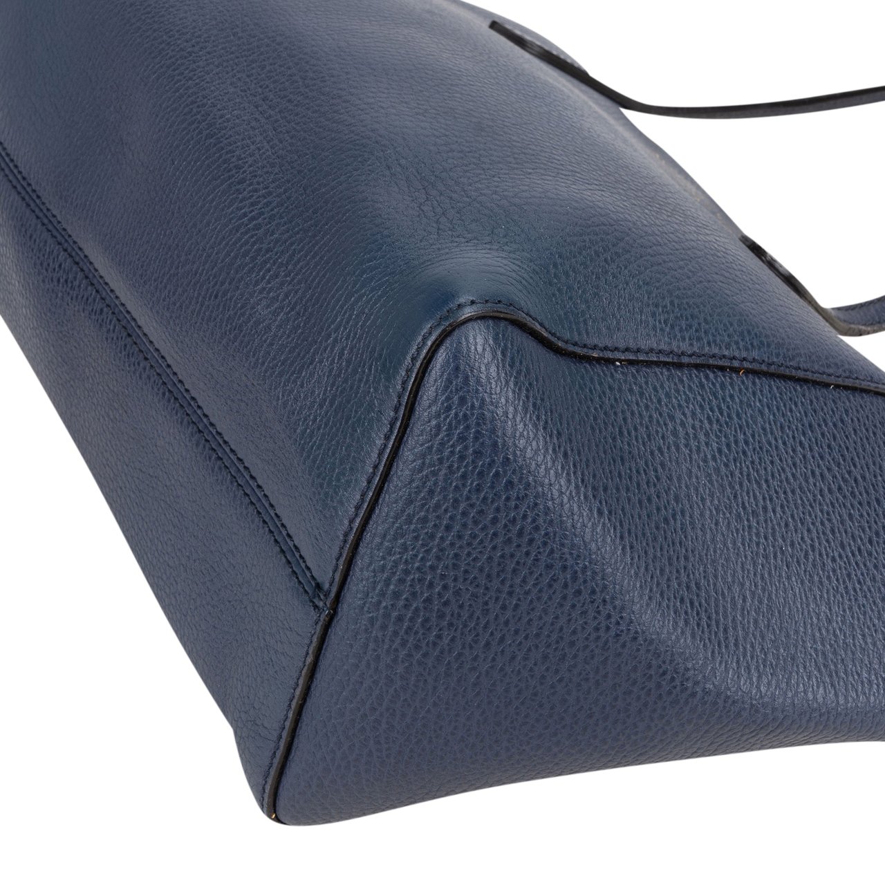 Gucci Gucci Blue Leather Swing Handbag Blauw