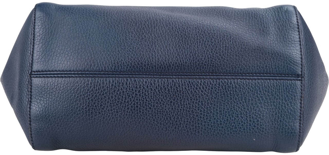 Gucci Gucci Blue Leather Swing Handbag Blauw