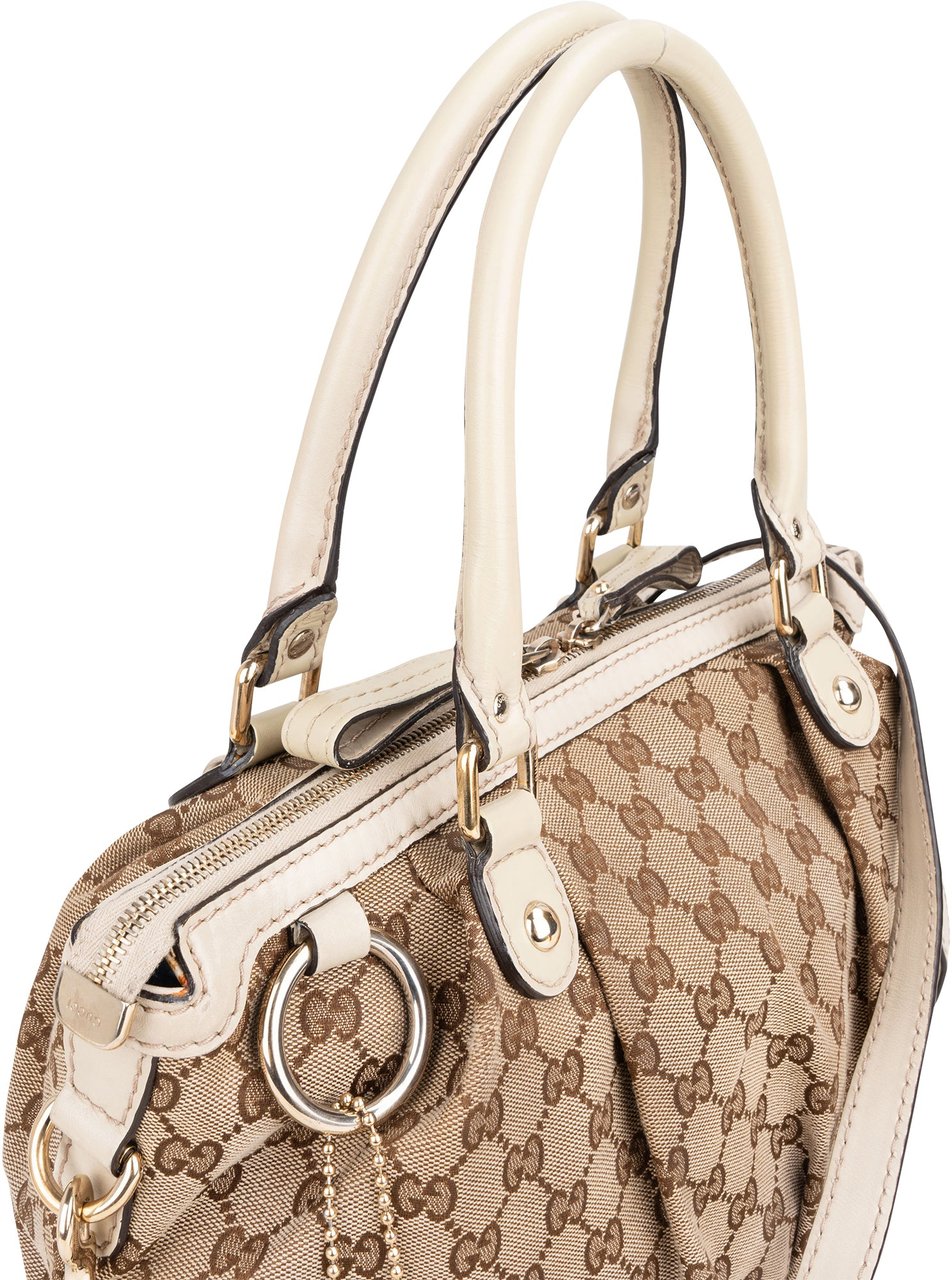 Gucci GuccI GG Monogram Sukey Handbag Bruin