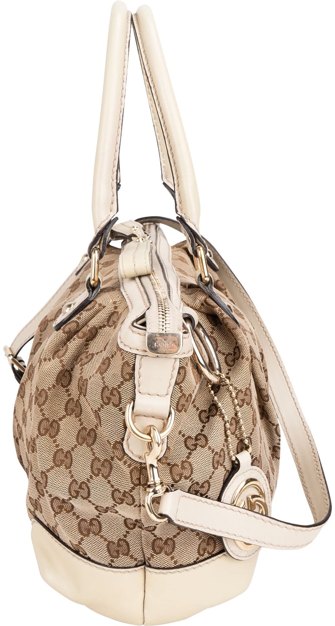 Gucci GuccI GG Monogram Sukey Handbag Bruin
