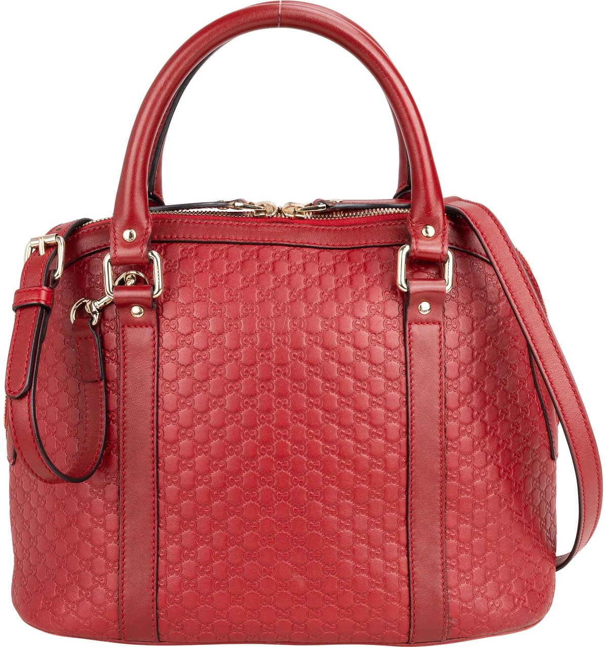 Gucci Gucci Guccissima Monogram Leather Handbag Rood