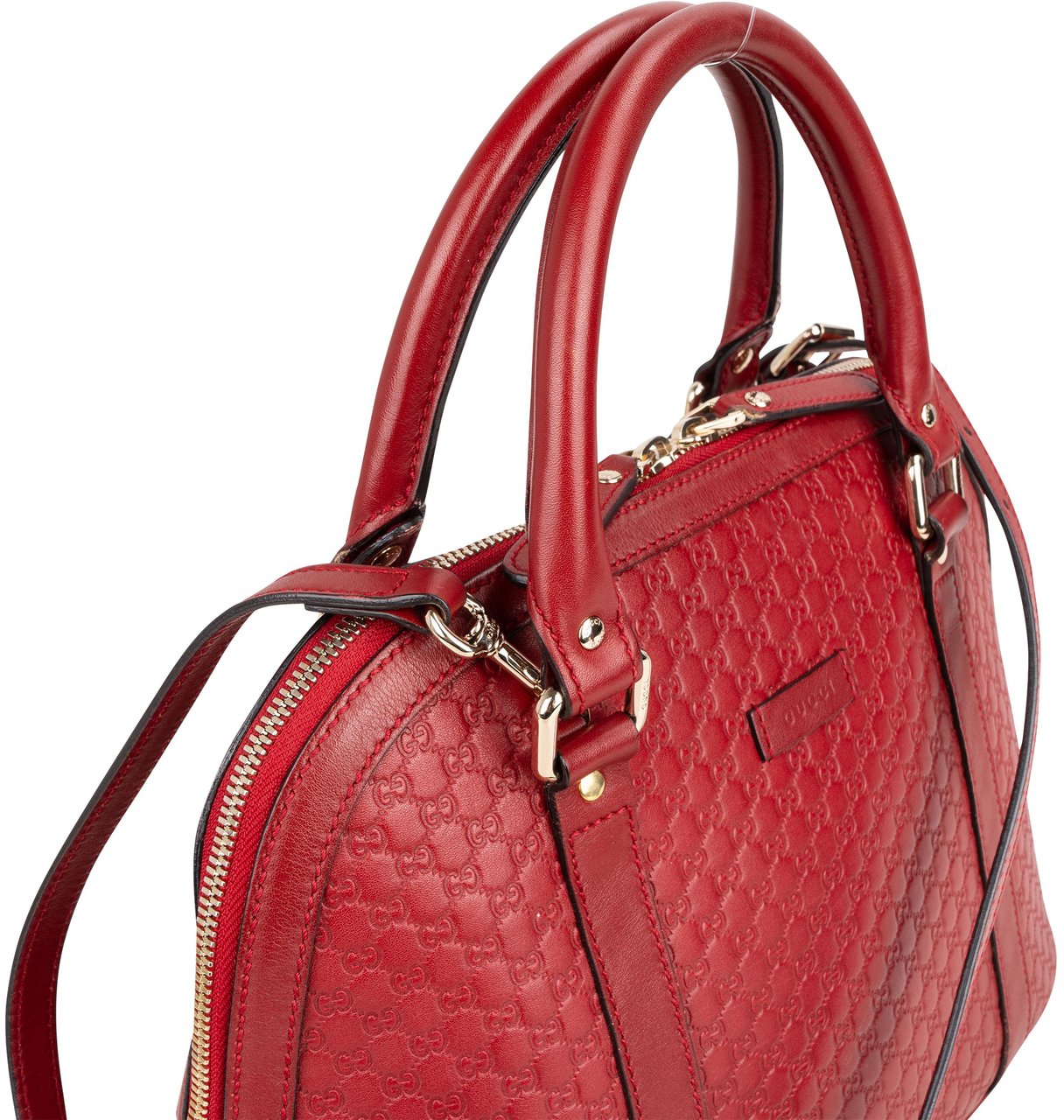 Gucci Gucci Guccissima Monogram Leather Handbag Rood