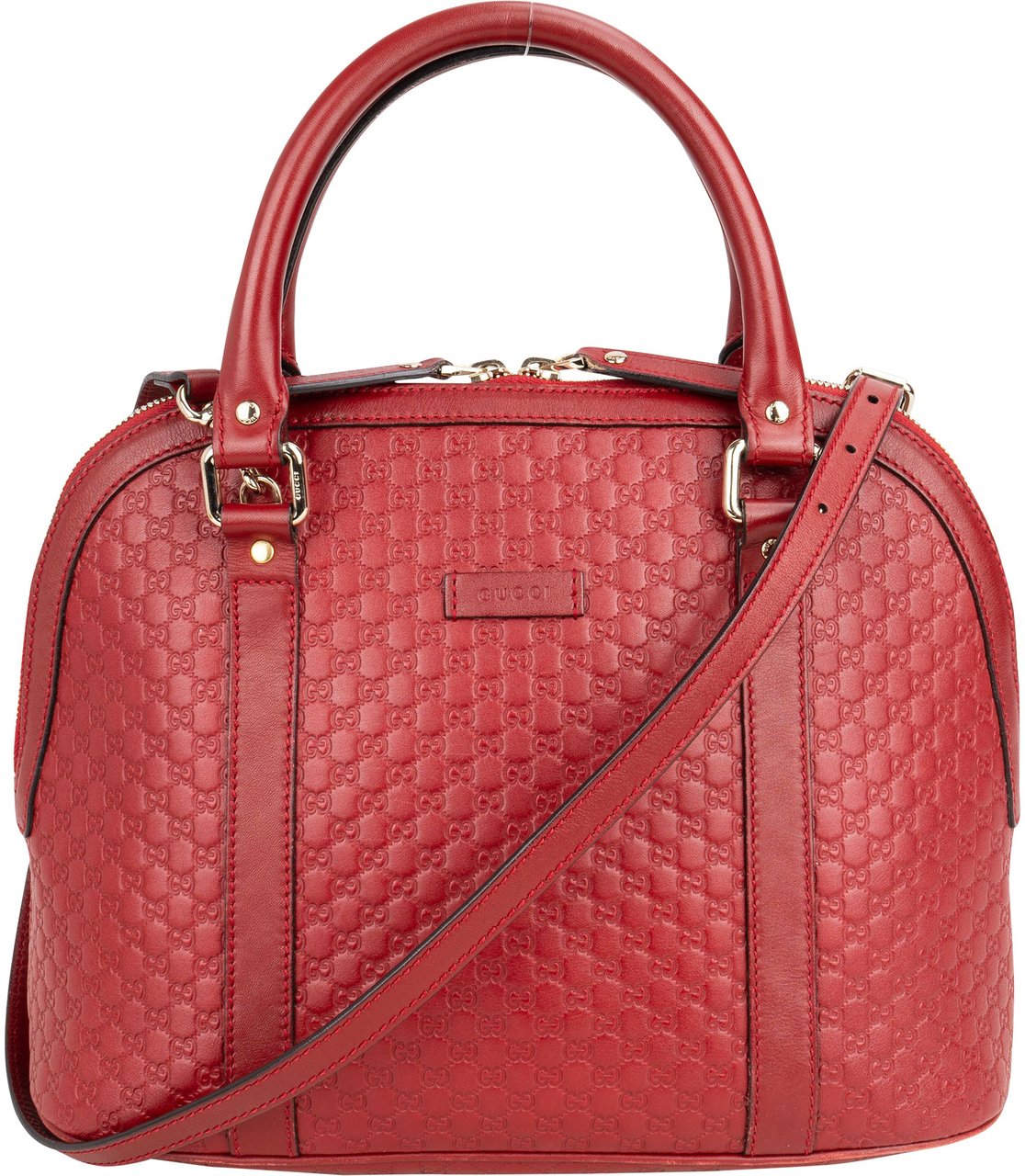 Gucci Gucci Guccissima Monogram Leather Handbag Rood