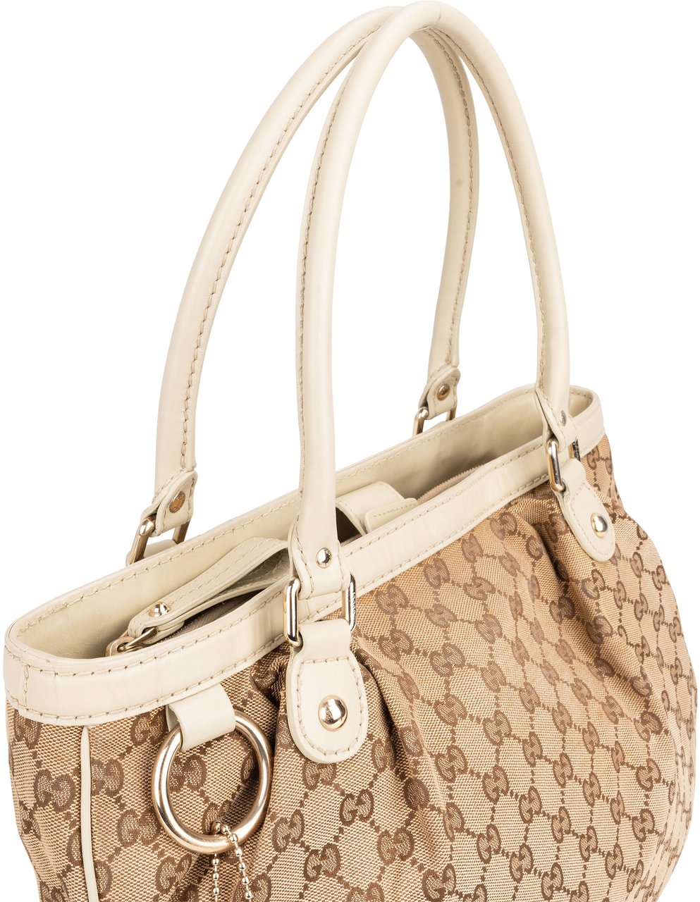 Gucci Gucci GG Monogram Sukey Handbag Bruin