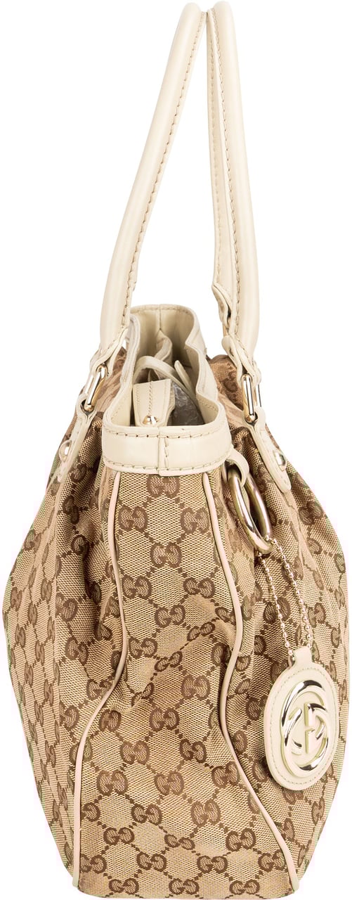 Gucci Gucci GG Monogram Sukey Handbag Bruin