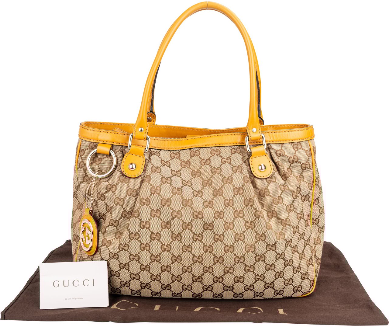 Gucci Gucci GG Monogram Sukey Handbag Bruin