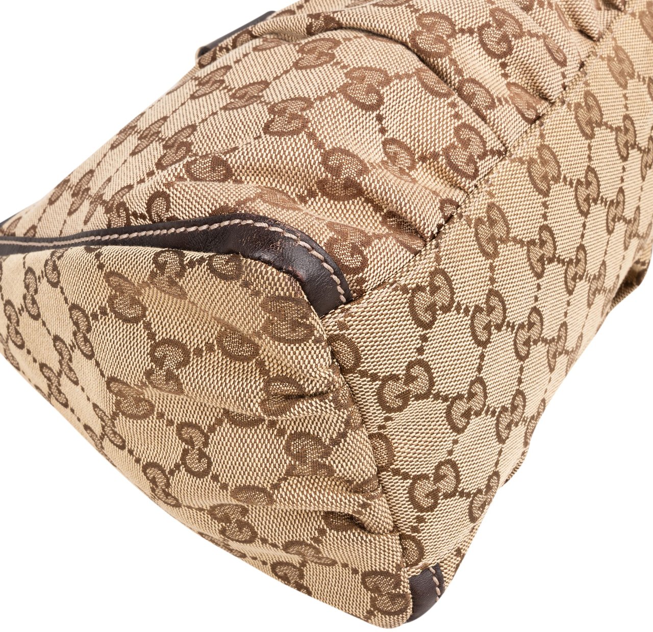 Gucci Gucci GG Monogram Abbey Handbag Bruin