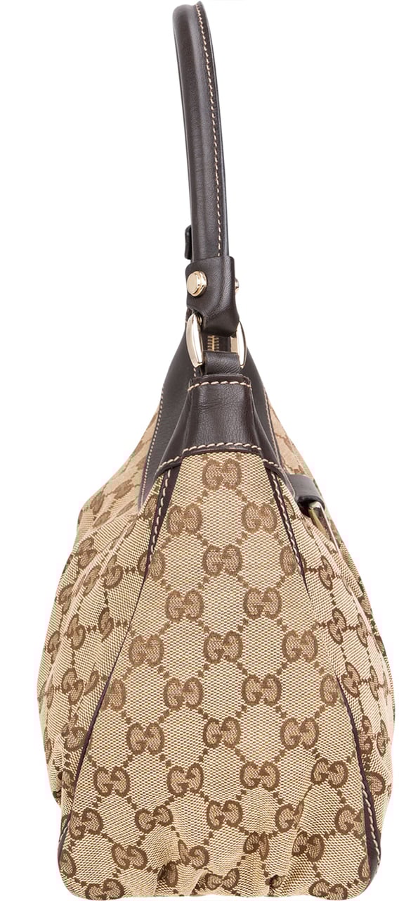 Gucci Gucci GG Monogram Abbey Handbag Bruin
