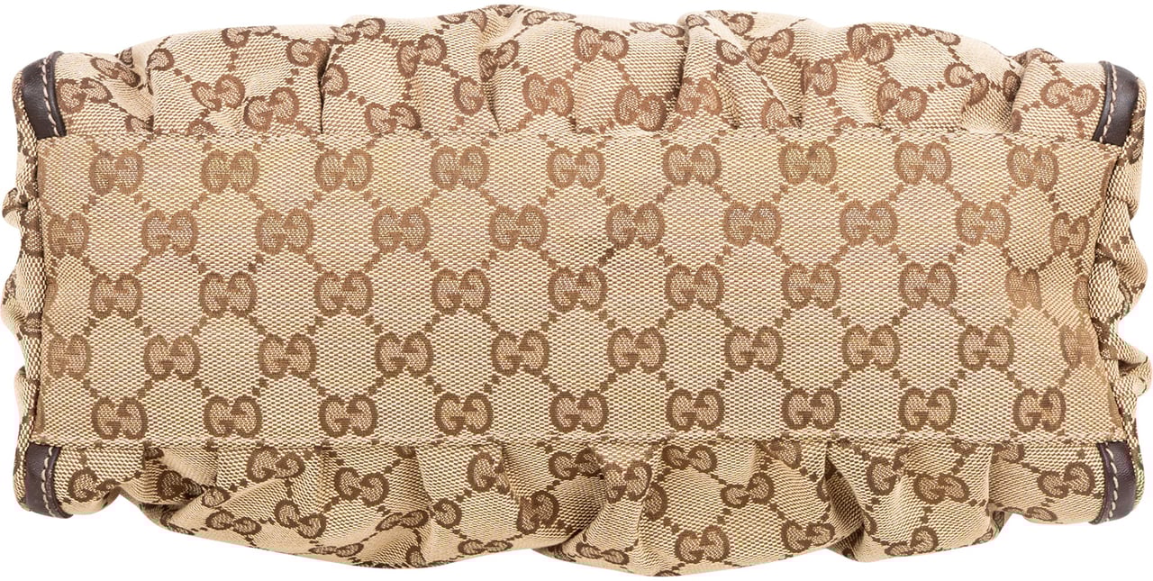 Gucci Gucci GG Monogram Abbey Handbag Bruin