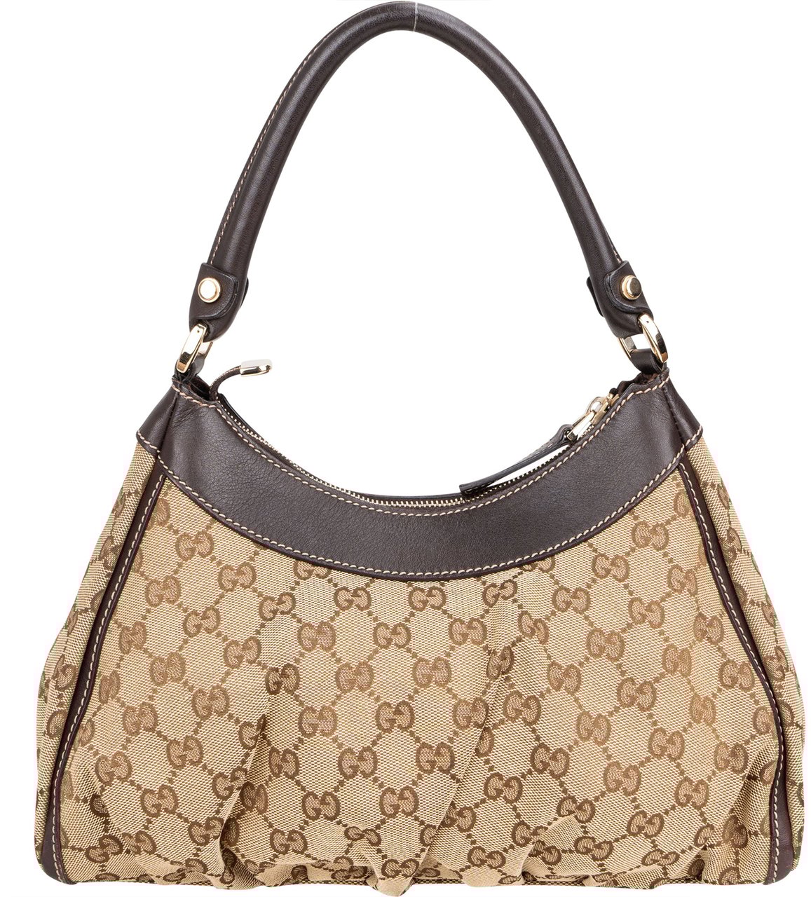 Gucci Gucci GG Monogram Abbey Handbag Bruin
