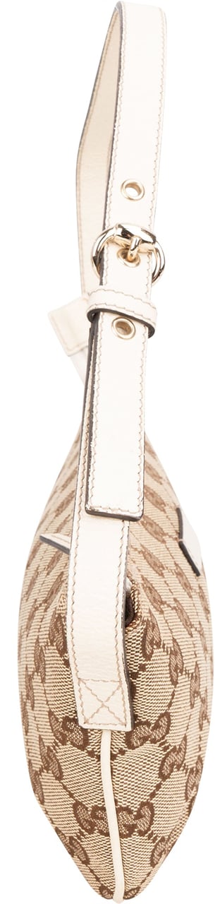 Gucci Gucci Canvas Monogram Boat Handbag Bruin