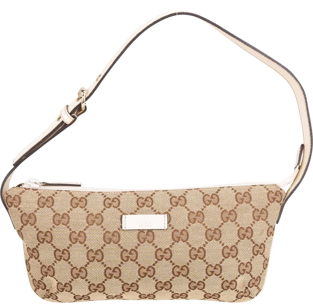 Gucci Gucci Canvas Monogram Boat Handbag Bruin